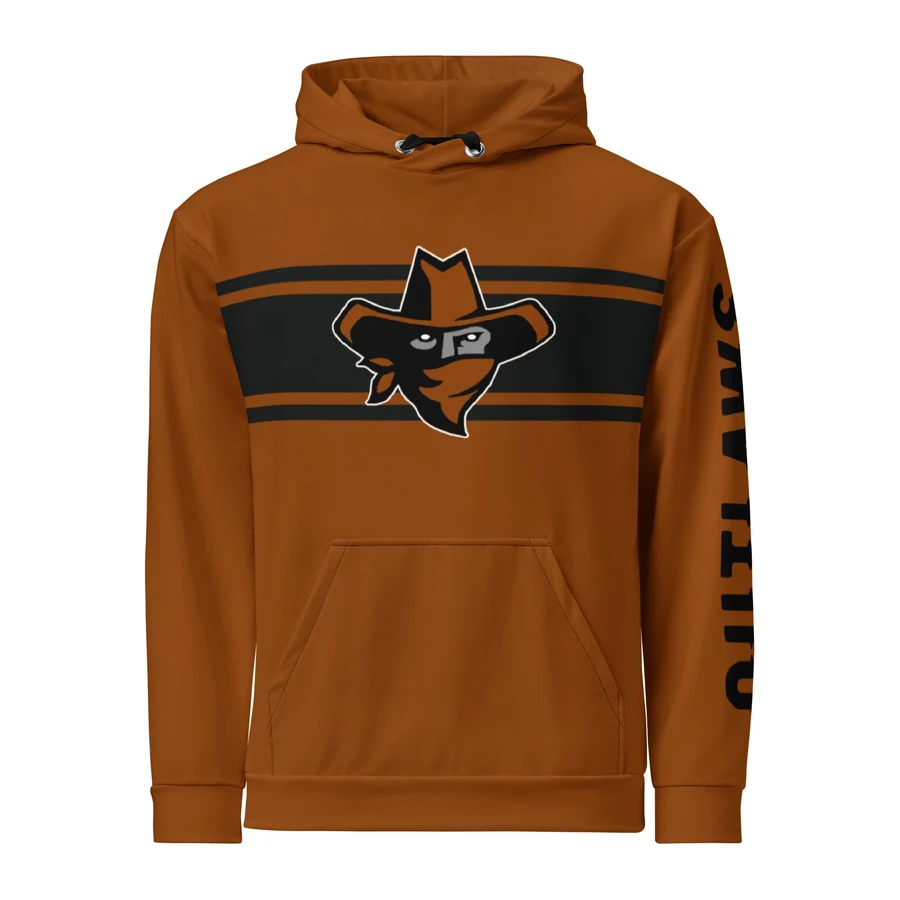Outlaws Baseball Burnt Orange Hoodie