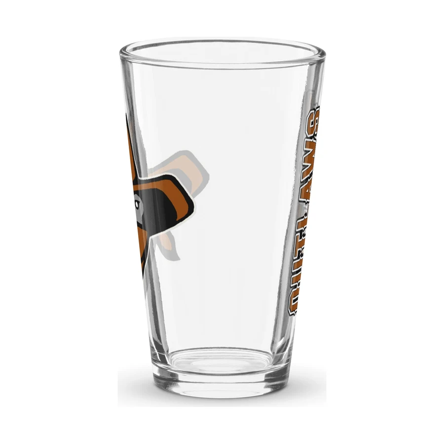 Outlaws Baseball Pint Glass